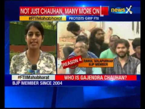 Students of FTII protest appointment of Gajendra Chauhan as new chairman