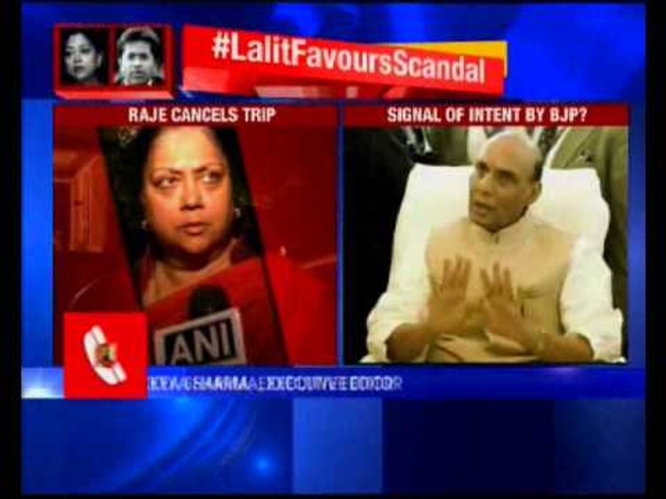 Vasundhara Raje cancels trip to Punjab where sh...
