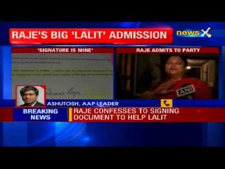 Vasundhara confesses signing documents for Lalit Modi
