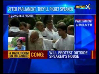 Congress continues protest on suspension of MPs