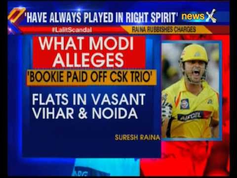 Suresh Raina denies Lalit Modi's match-fixing allegation