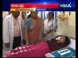 Hema Malini road accident: Vasundhara Raje meets actress, injured at Jaipur hospital
