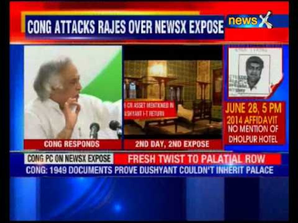 Congress steps up attack on Vasundhara Raje over Dholpur Palace issue, produces more documents