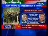 PM Narendra Modi and Pakistan PM Nawaz Sharif meet on sidelines of SCO summit