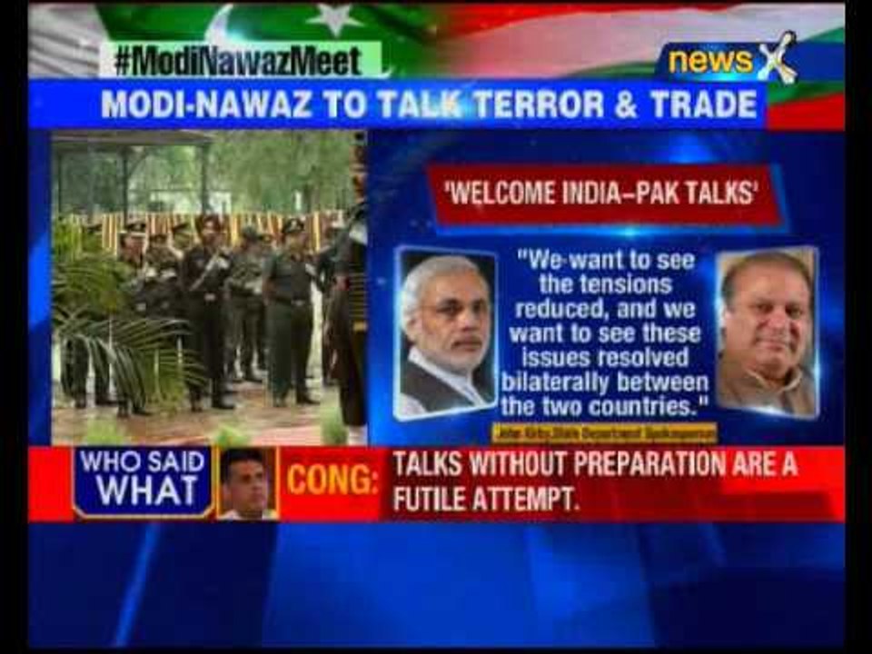 PM Narendra Modi and Pakistan PM Nawaz Sharif meet on sidelines of SCO summit