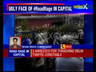 3 arrested for thrashing Delhi traffic constable