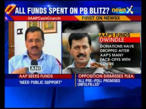 Delhi CM Arvind Kejriwal says AAP has run out of money, seeks donations from common people