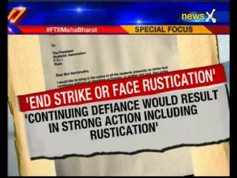 FTII Row: FTII director warns of serious administrative action against students