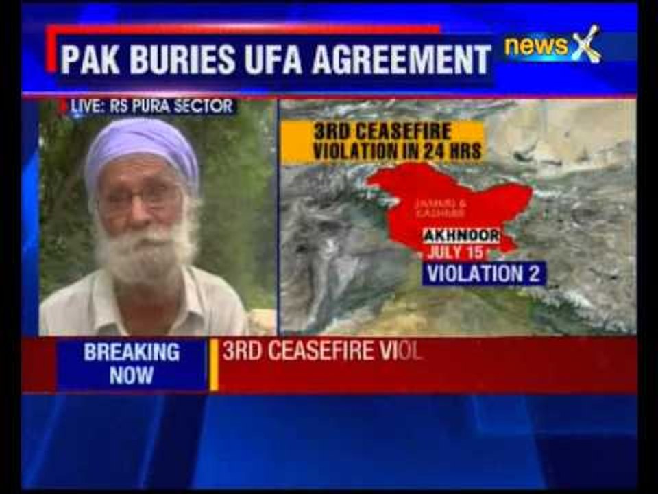 Third ceasefire violation by Pakistan