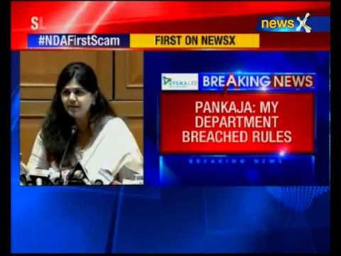 Charges in chikki row 'partly true', admits Pankaja Munde