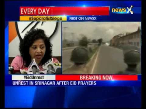 Protest in Srinagar: Congress accuses BJP-PDP government of going ‘soft’ on separatists