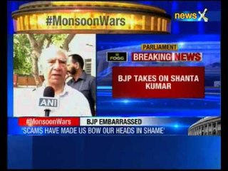 Union Minister JP Nadda speaks to Shanta Kumar