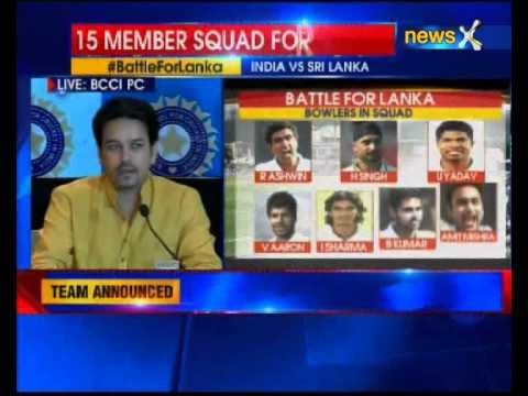BCCI announces 15 member squad for Sri Lanka tour