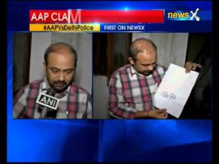 Aam Aadmi Party claims Delhi Police bus tried to step down its leader Dilip Pandey