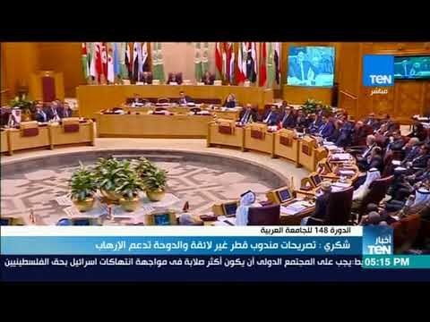 أخبار TeN - شكري تصريحات مندوب قطر غير لائقة والدوحة تدعم الإرهاب
