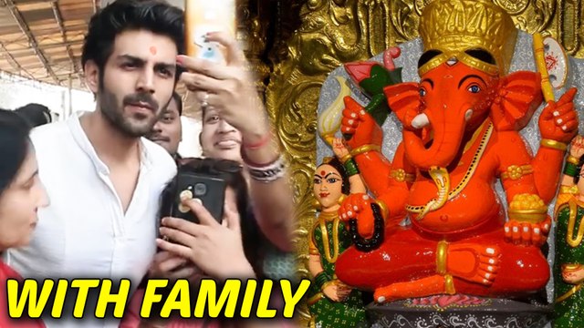 Kartik Aaryan With Family PRAYS For Luka Chuppi Success At Siddhivinayak Temple, Mumbai