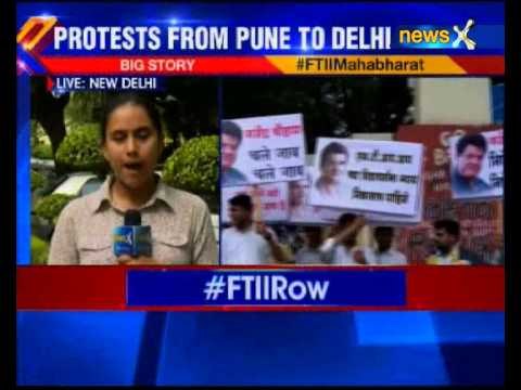 FTII students protest in Delhi