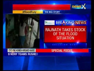 Rajnath Singh takes stock of flood situation in West Bengal