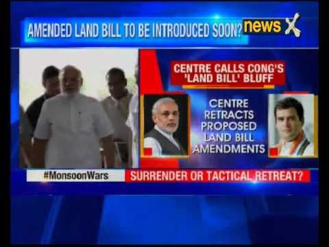 Centre accepts Congress' recommendations on land bill, withdraws changes to 2013 UPA