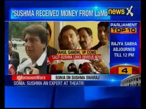 Rahul Gandhi compares Sushma Swaraj with a thief, Alleges family received money from Lalit Modi