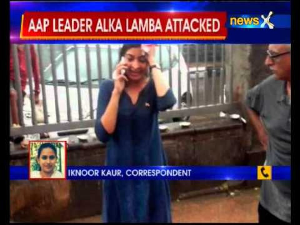 AAP leader Alka Lamba attacked