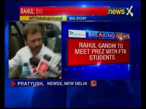FTTI row: Rahul Gandhi to meet President Pranab Mukherjee along with students' delegation