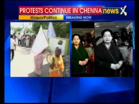 Liquor Ban: Protests continue in Chennai, opposition mounts pressure on state government