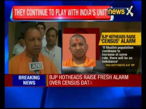 BJP hotheads Yogi Adityanath and Sakshi Maharaj demands legislation to control minority population