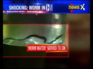 Bottle with worms served to Chhatisgarh CM Raman Singh & Union Health Minister JP Nadda
