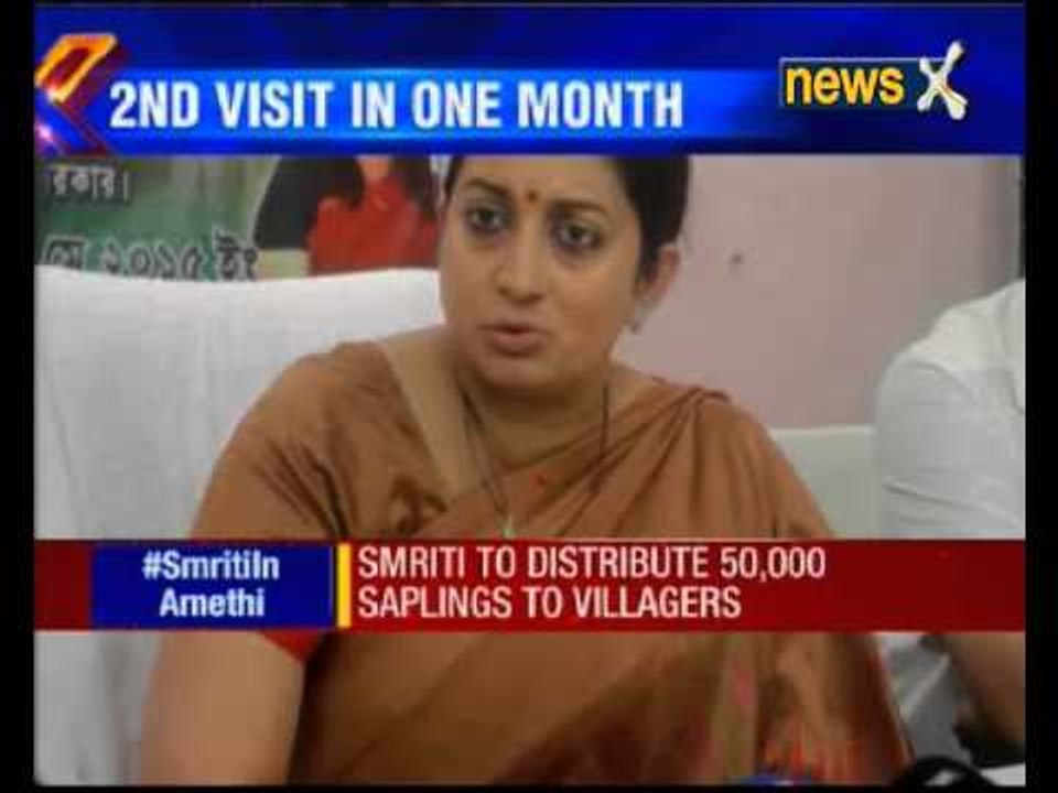 Smriti Irani's HRD ministry visit to Amethi, Congress lists posers for her