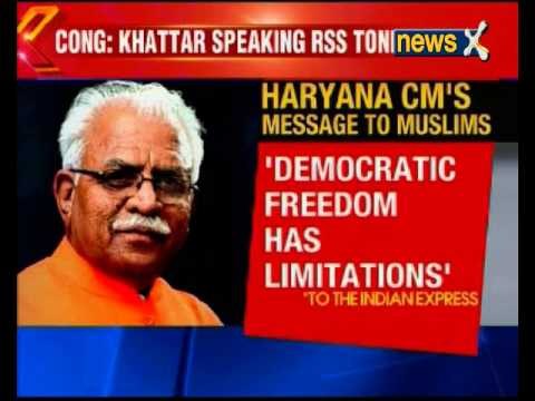 Beef-Muslim row: Manohar Lal Khattar says his words distorted