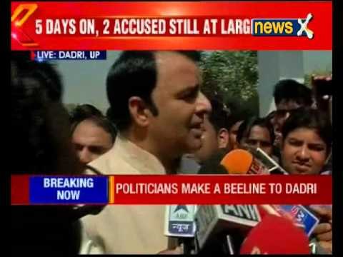 BJP MLA Sangeet Som meets locals in Dadri