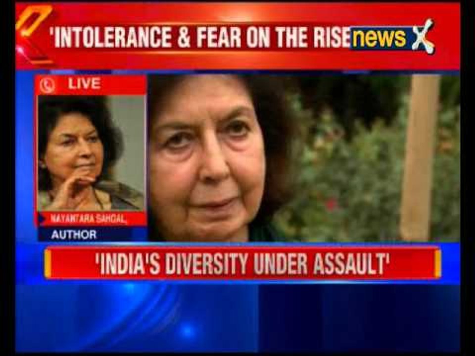 Writer Nayantara Sahgal has returned the prestigious Sahitya Akademi Award