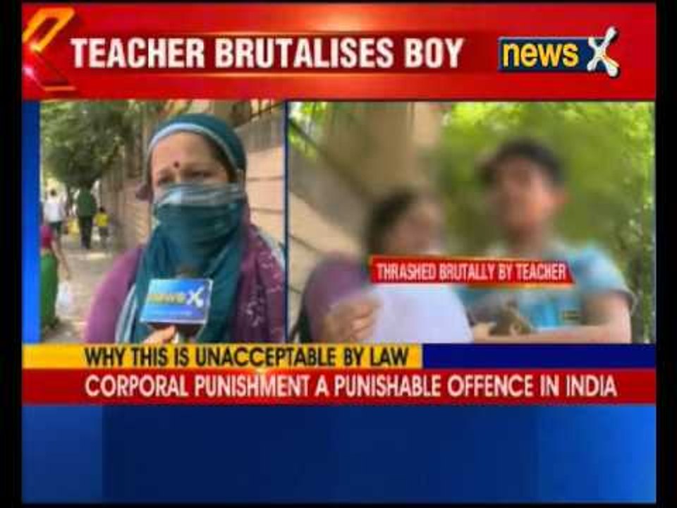Corporal Punishment: 12 year old boy brutally thrashed by teacher for not doing homework