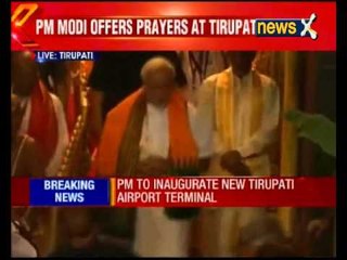 PM Modi offers prayers at Tirupati Balaji temple