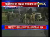 Protest break out in Anantnag, Jammu and Kashmir
