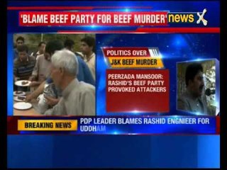 PDP leader Peerzada Mansoor Ahmad blames Rashid Engineer's beef party for Udhampur murder