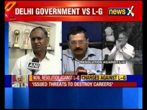 LG Najeeb Jung threatening our officials, asking to paralyse Delhi government: AAP