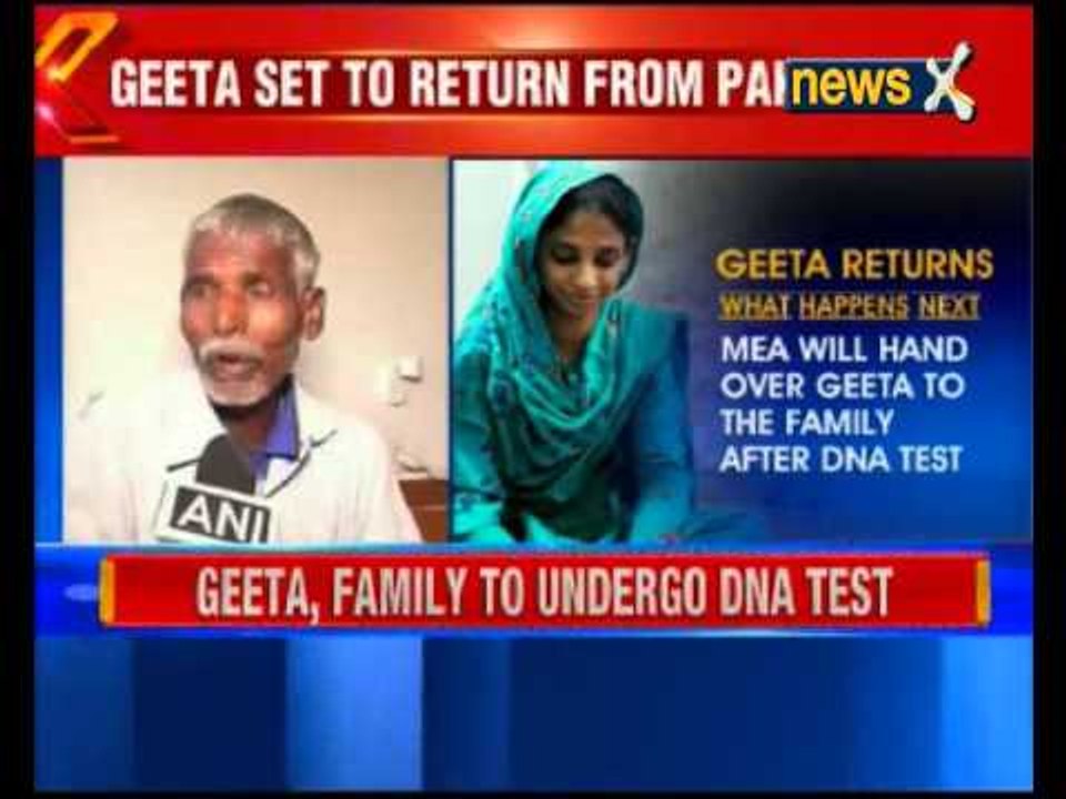 Geeta to return home on Oct 26 on confirmation of DNA test
