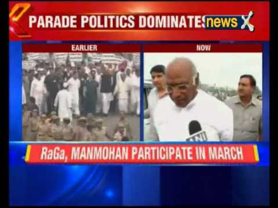 Sonia Gandhi Leads Congress March Against Intolerance to Rashtrapati Bhawan