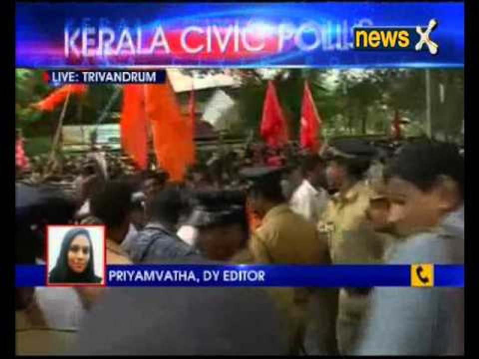 2015 Kerala Civic Polls: Left ahead in Kerala c...