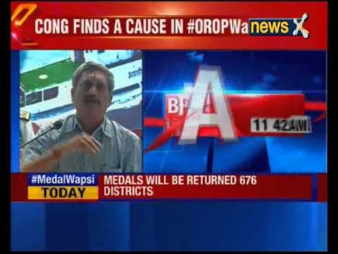 OROP: Retired Army personnel return medals, Parrikar calls protest ‘misguided’