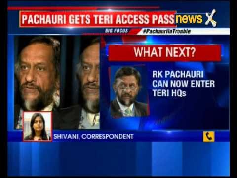RK Pachauri allowed to enter TERI Headquarters in Delhi