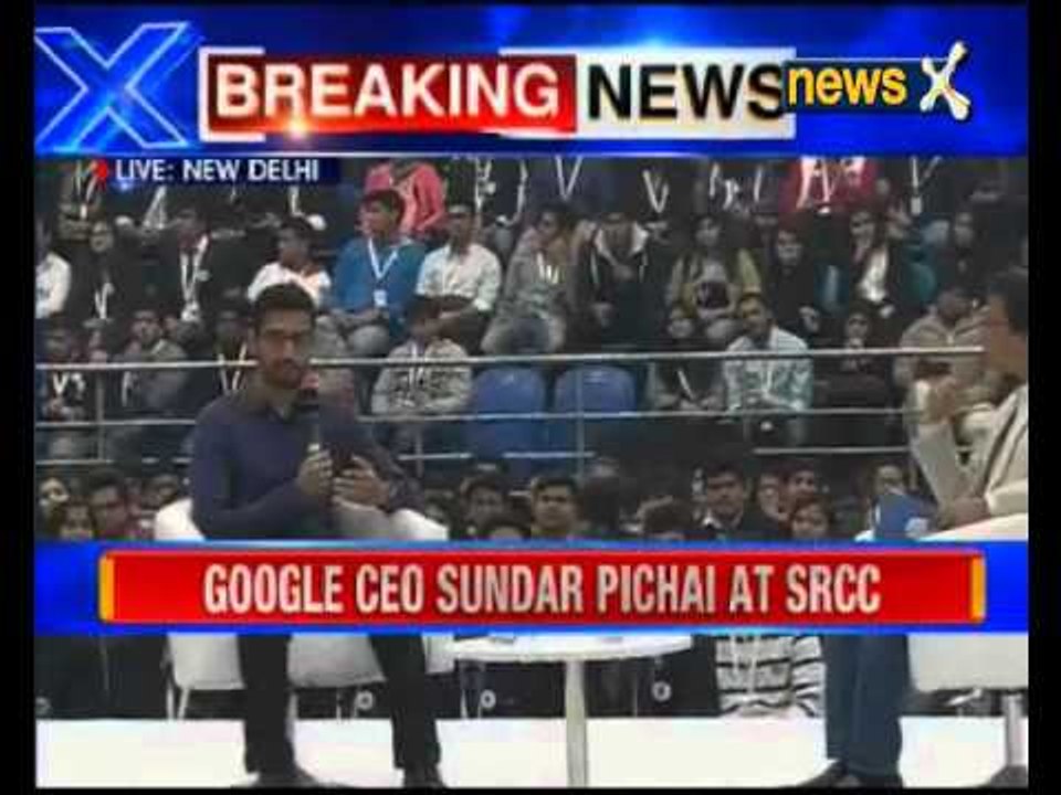 Sundar Pichai at SRCC
