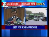 Delhi CM Kejriwal announces blue print of 'odd-even scheme'