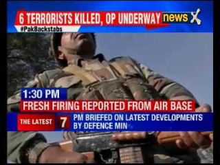 Blast kills NSG officer, gunshots rage again in IAF base