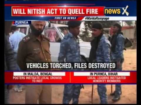 Malda fire reaches Bihar's Purnea, protesters ransack police station