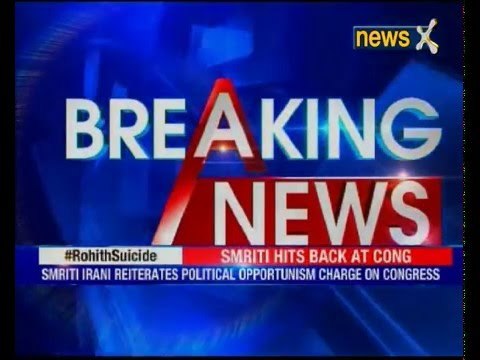 Congress using issue for political gains, says Smriti Irani