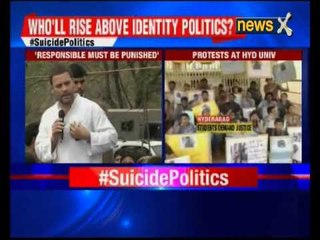 Union minister, V-C responsible for Dalit scholar’s suicide: Rahul