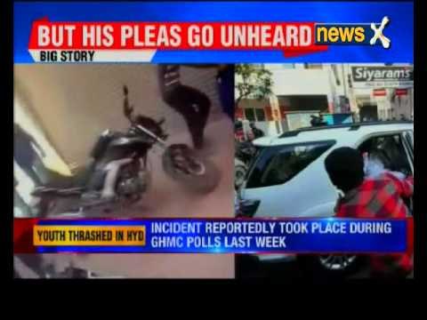 Youth thrashed by goons in Hyderabad